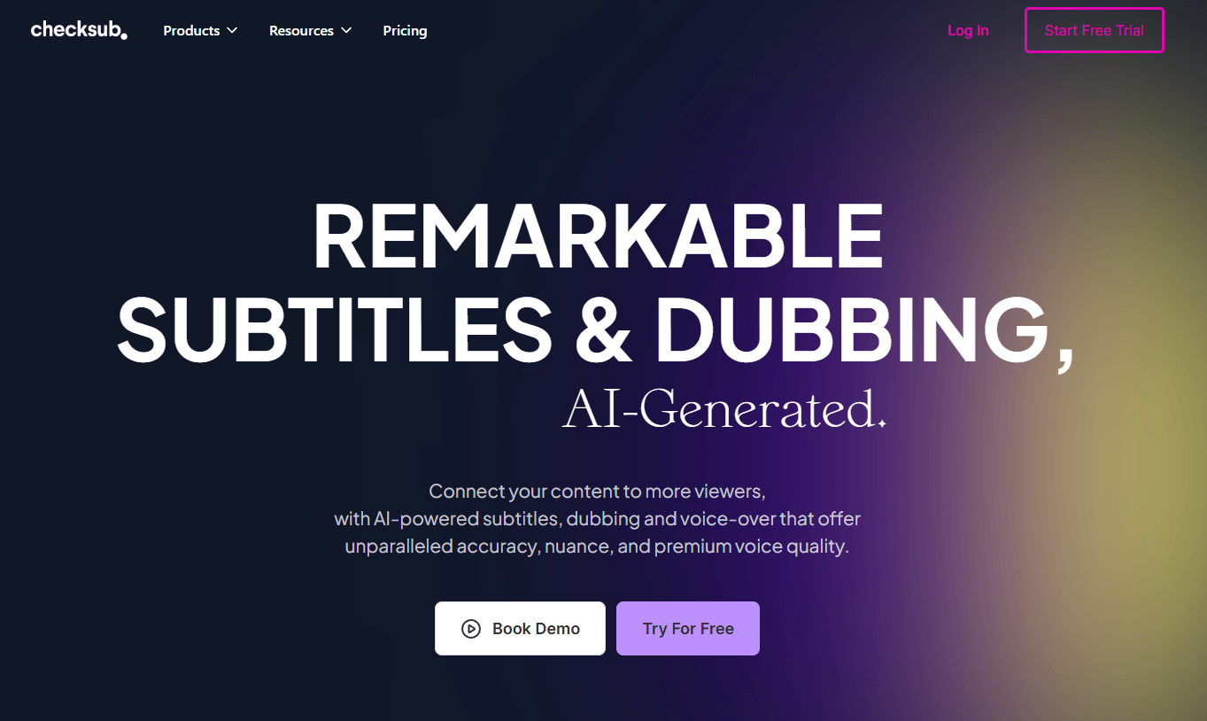 Checksub Homepage