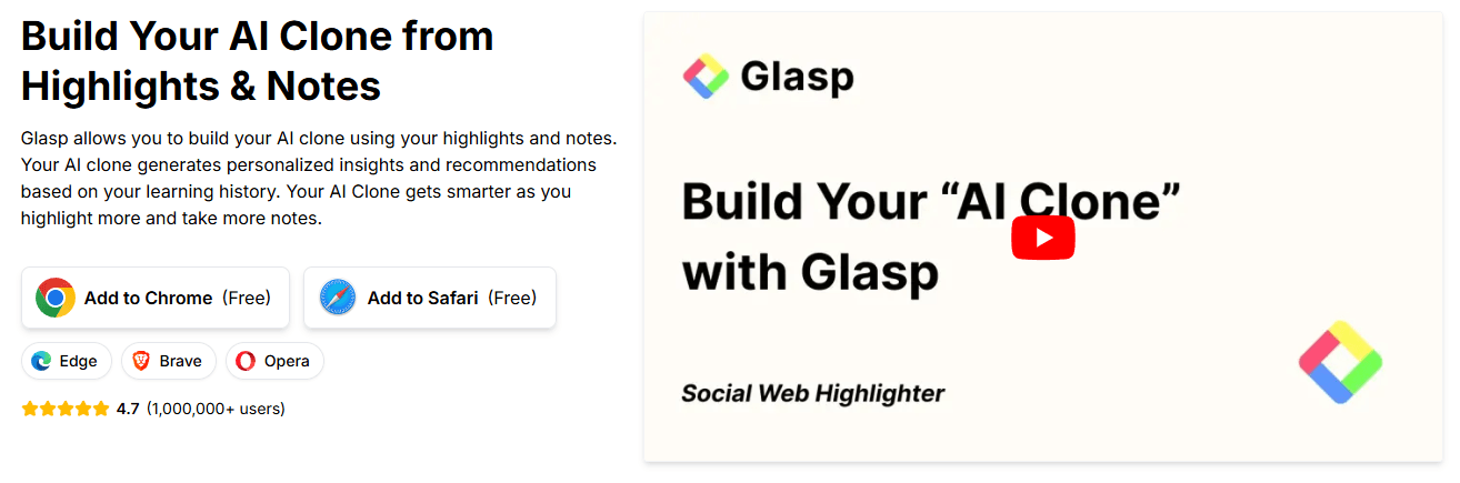 Glasp Build Your AI Clone