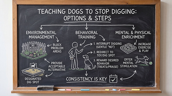 Blackboard Dog Training Diagram