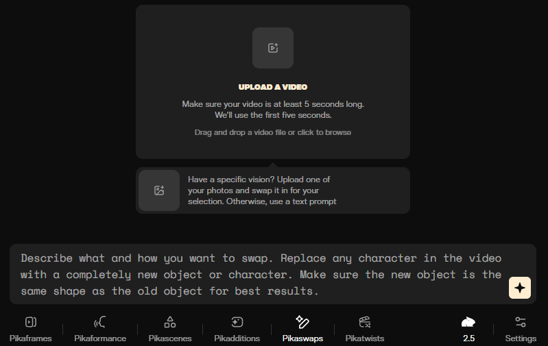 Pika Pikaswaps example