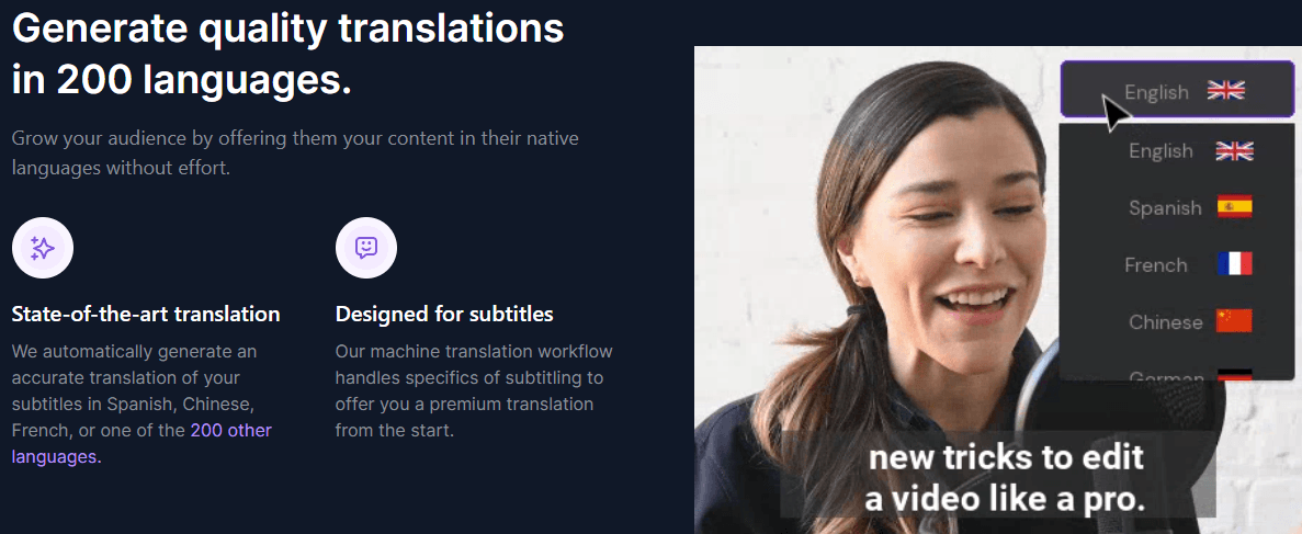 Checksub 200 Languages Translation