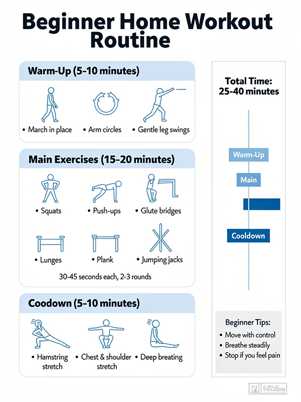 Fitness Routine Infographic