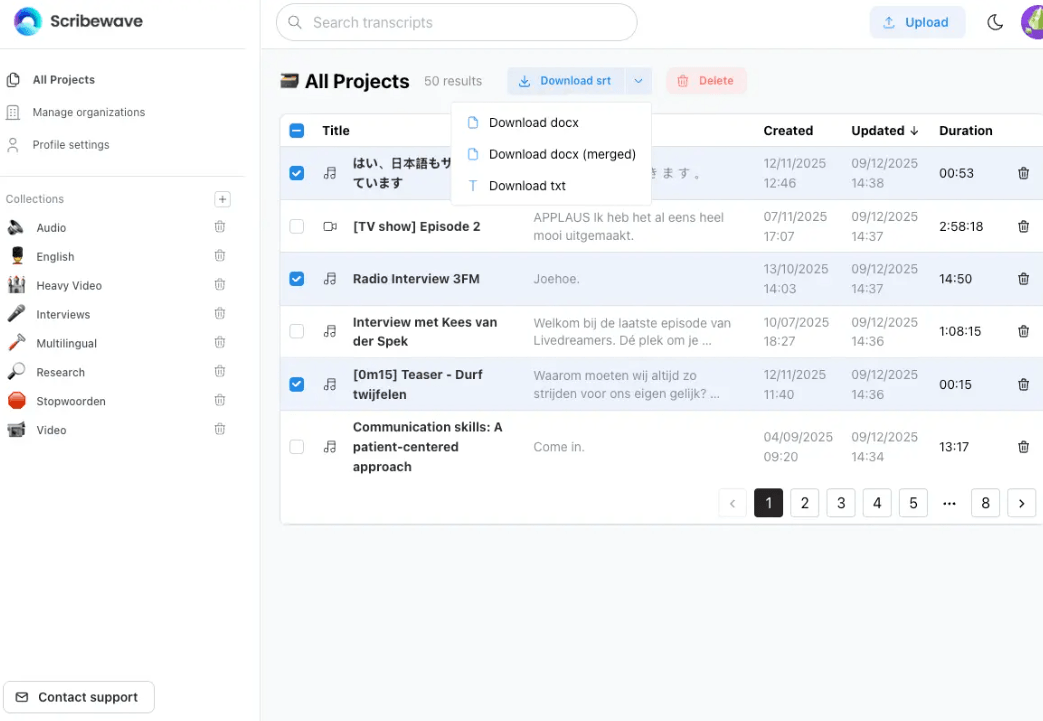 Scribewave Export Step