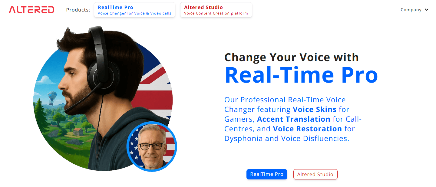Altered Homepage