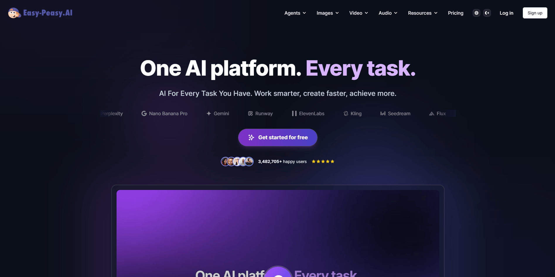 Easy-Peasy.AI Homepage