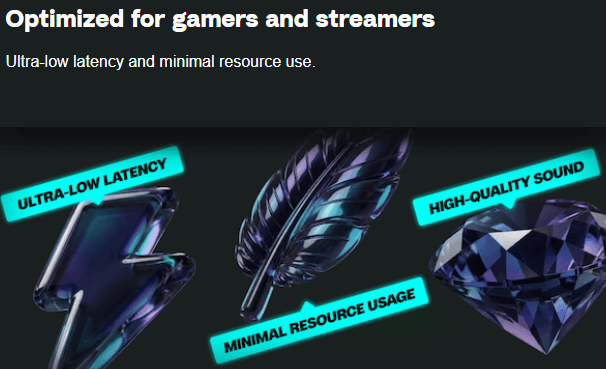 Voicemod optimized for gamers and streamers visual