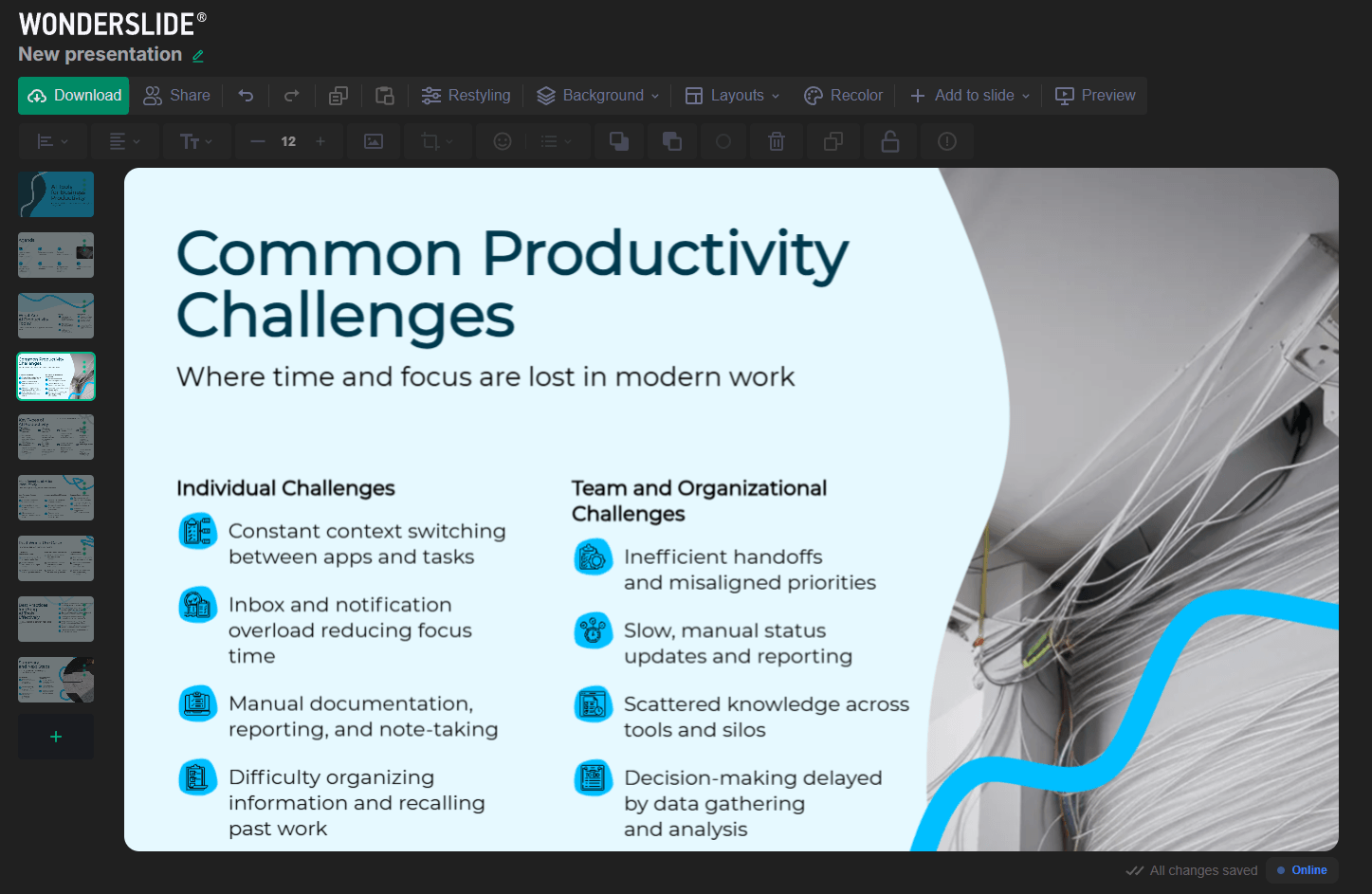 Wonderslide Sample Output Slide 4