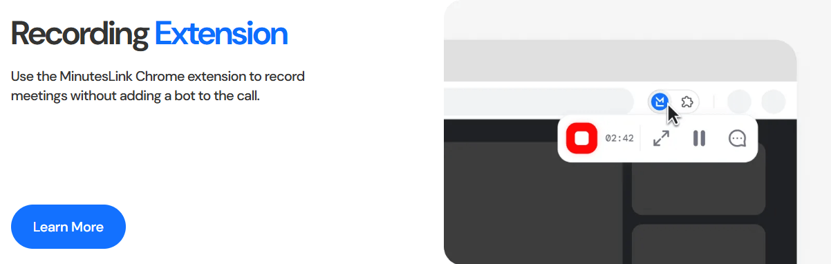 MinutesLink Recording Extension