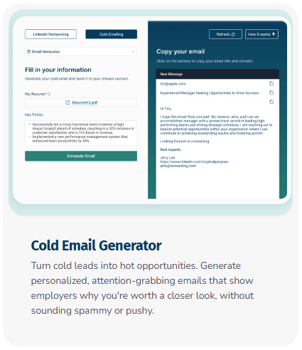 NetworkAI Cold Email Generator