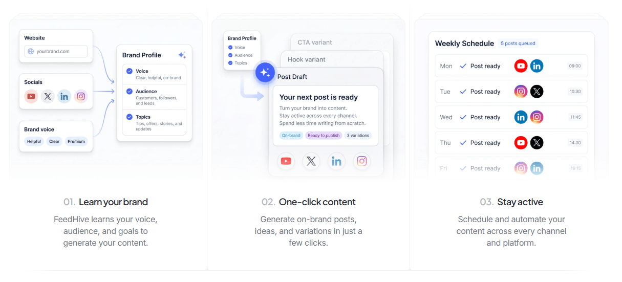 FeedHive Brand and Content Workflow