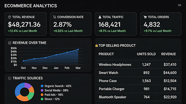 Ecommerce Analytics Panel