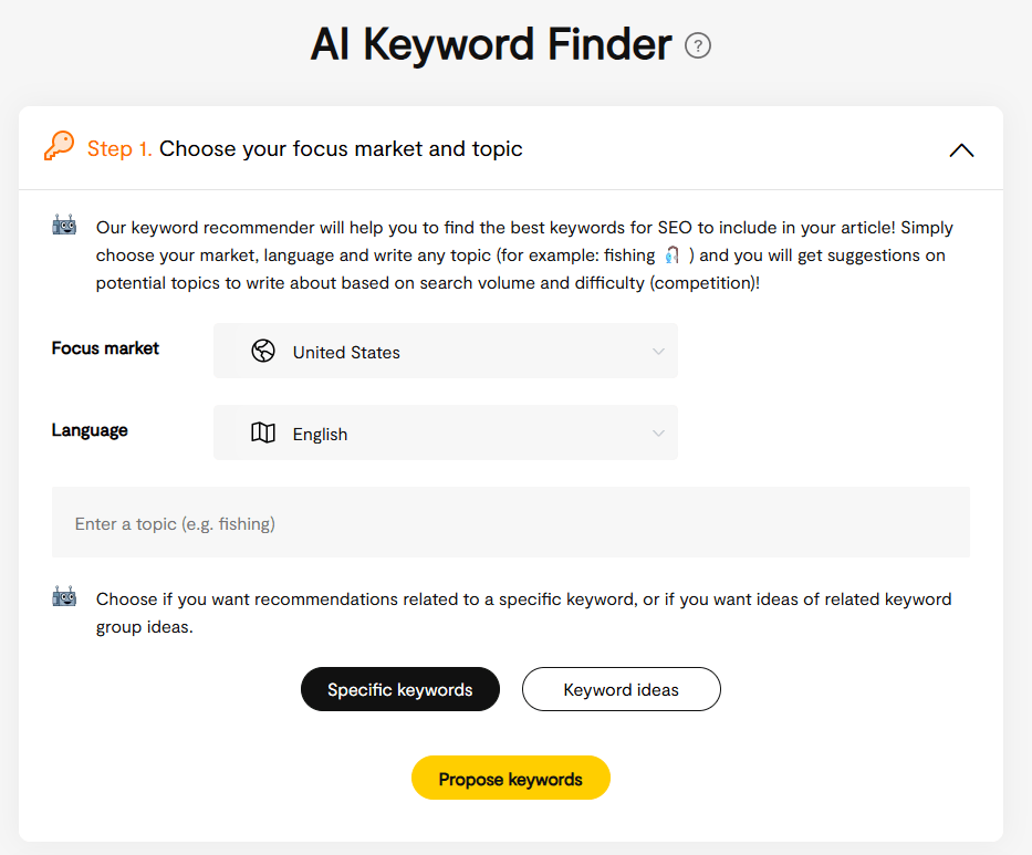 Zupyak AI Keyword Finder