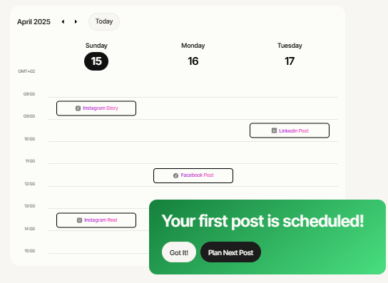 Munch Studio Scheduling Calendar