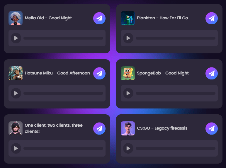 VoiceTrans voice memes and sound effects list