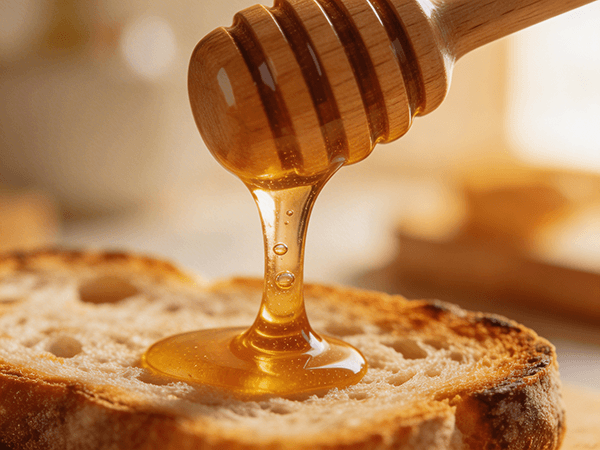 Slow Honey Pour Macro Shot