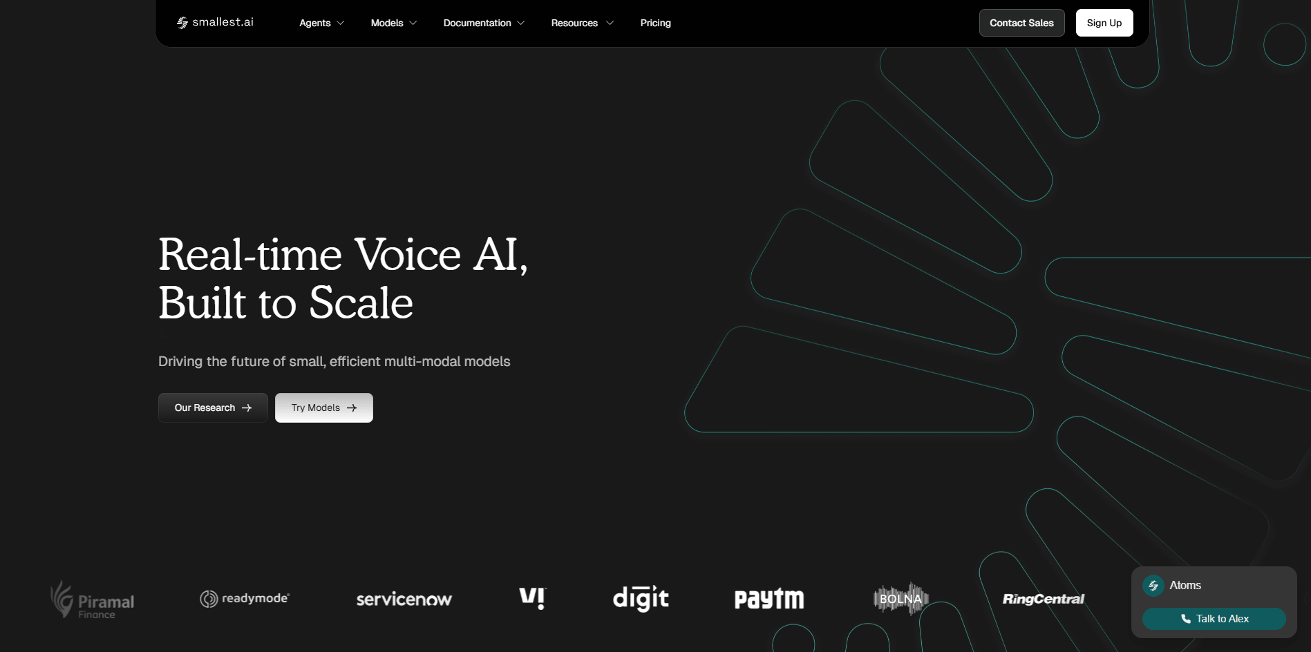Smallest.ai Homepage