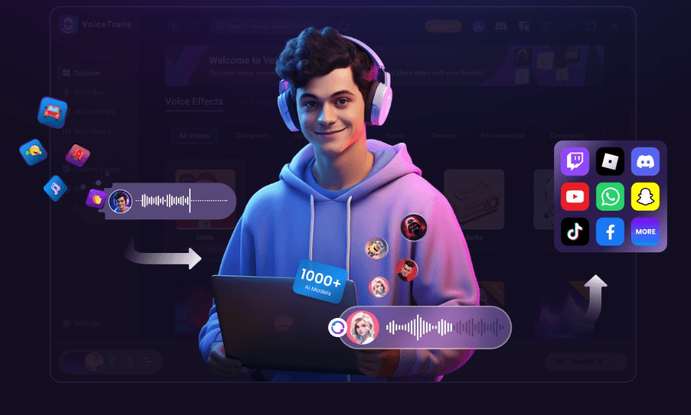 VoiceTrans creator using AI voice models and social apps