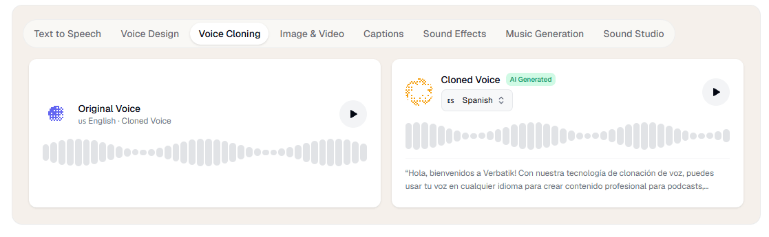 Verbatik Voice Cloning