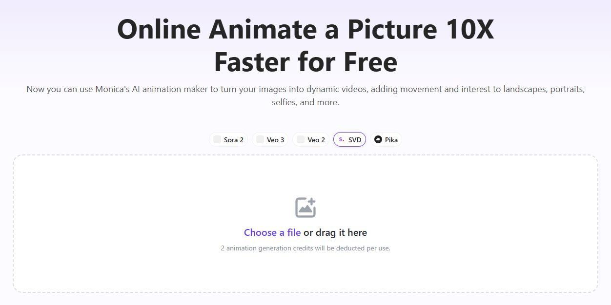 Monica Image to Animation