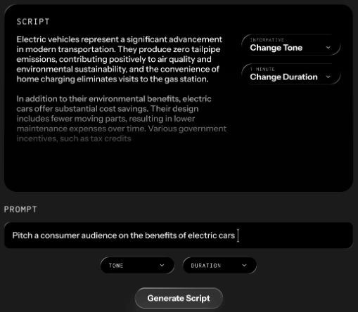 Kapwing Script Generator