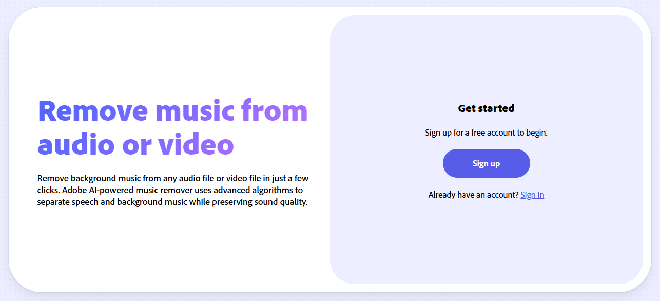 Adobe Podcast Remove Music