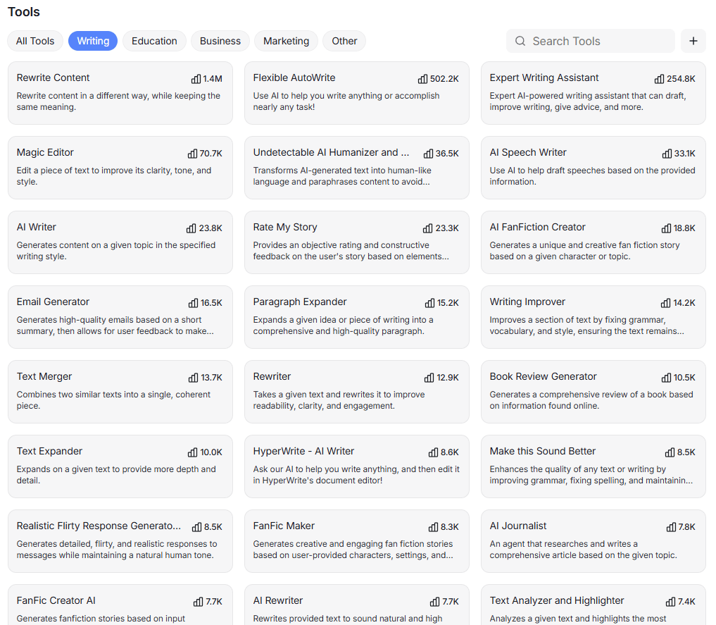 HyperWrite Writing Tools