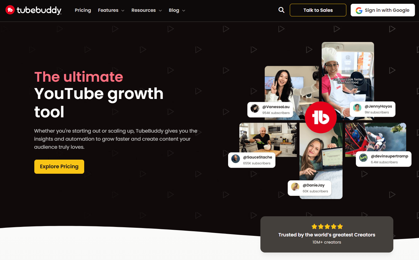 TubeBuddy Homepage