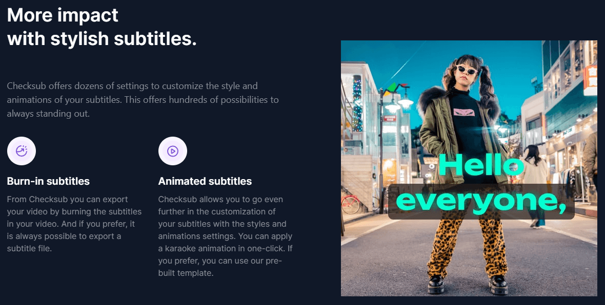 Checksub Stylish Subtitles