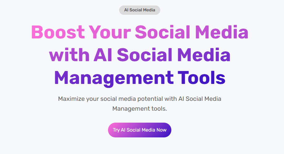 Simplified AI Social Media