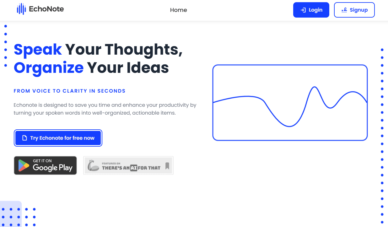 Echonote Homepage