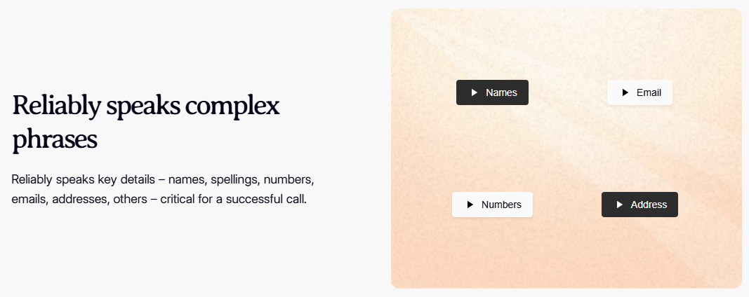 MetaVoice complex phrase reliability examples