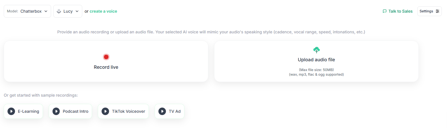 Resemble AI Voice Changer