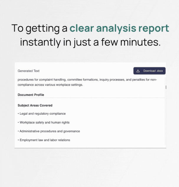 Cavya smart document analyzer output