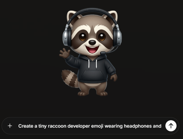emojis.com Prompt 3 Raccoon Developer Emoji
