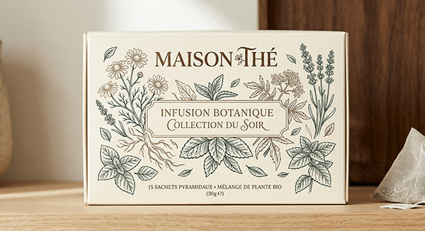 Luxury Tea Box Front Panel