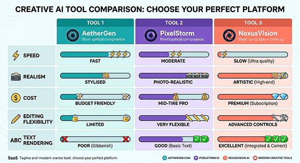 AI Tool Comparison Chart