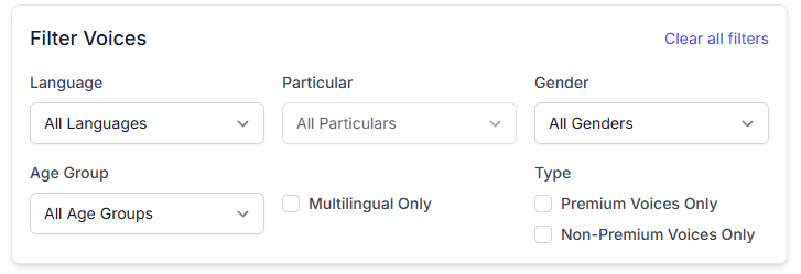 Voxify Voice Filters