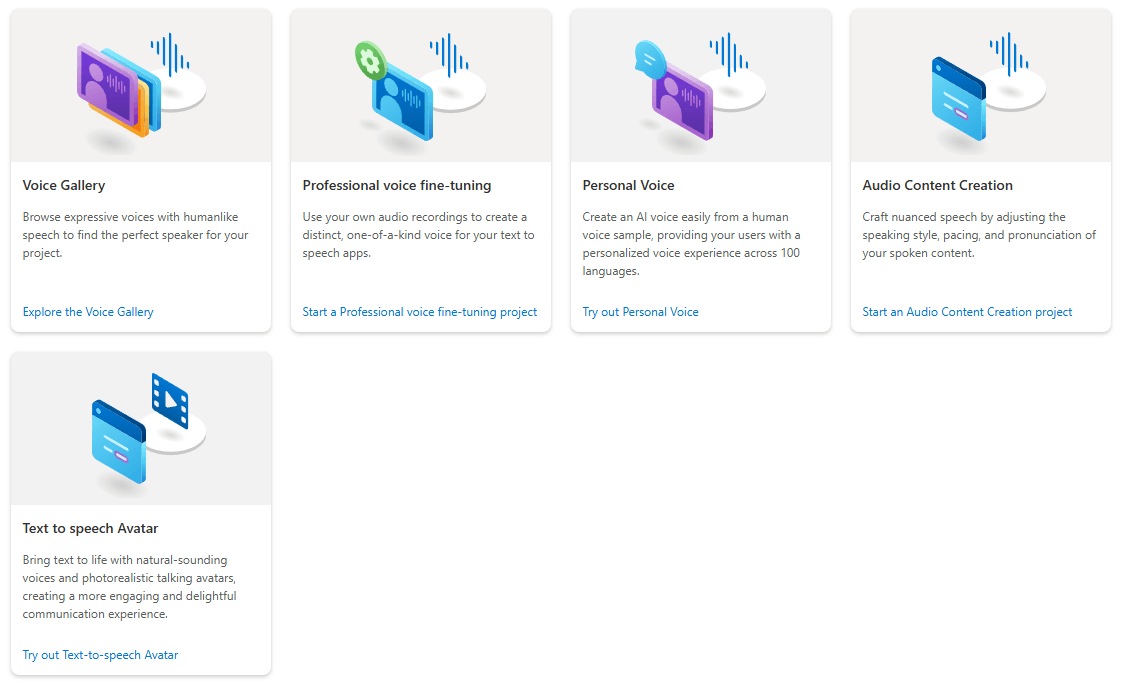 Speech Studio Text to Speech Features